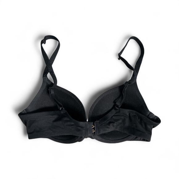 Betsey Johnson Padded Underwire Adjustable Clasp Back Bra in Black size 32B - Picture 2 of 6